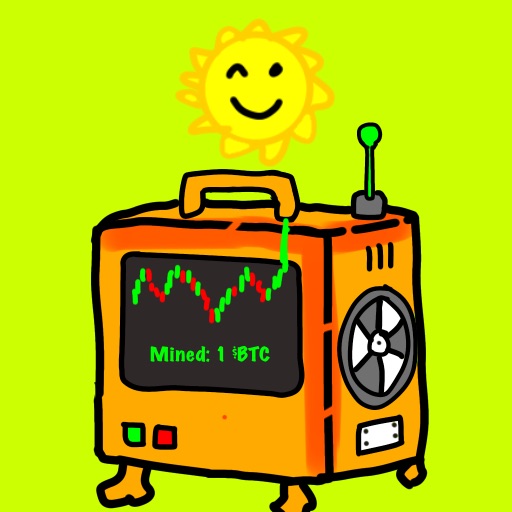 An orange RH MINER machine